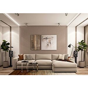 كنبة زاوية نفين - بيج