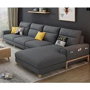 كنبة زاوية سيندي - رمادي