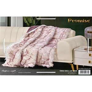 بطانية مفرد برومس مخمل فرو - بنفسجي