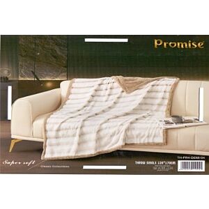 بطانية مفرد 120×170 فرو - بيج