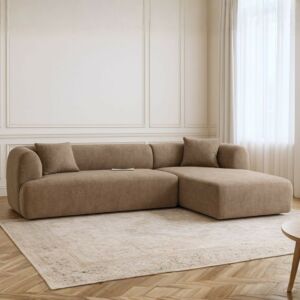 كنب زاوية رولين قطعتين - بني