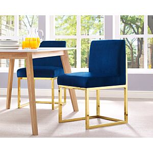 Hawtie Navy Velvet Dining Table Chair