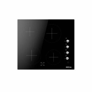 سطح سراميك 4 عيون جي في سي تركي 60X60 زجاج - اسود