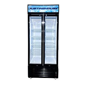 ثلاجة عرض بابين جستنغ هاوس 518 لتر - اسود