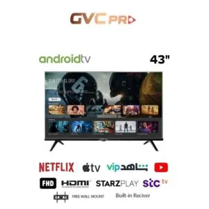 شاشة جي في سي برو 43 بوصه سمارت مع رسيفر