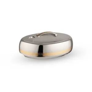 حافظة طعام غولدن فاير كروم لون فضي وذهبي - سعة 1.5لتر