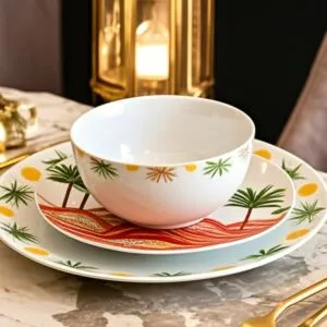 Sahara Dinner plates 12 pcs set - Multicolors