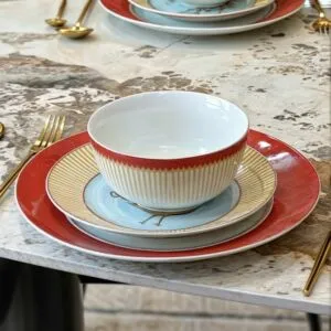 طقم صحون عشاء بيكوك 12 قطعة - متعدد الألوان