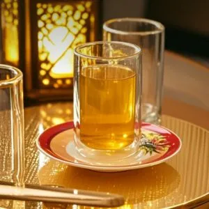 طقم بيالات شاي وصحون ديلايت 12 قطعة - متعدد الألوان