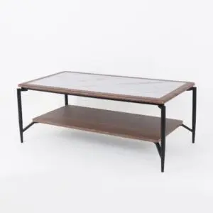 طاولة قهوة مستطيل بولوت - بني ومتعدد الالوان