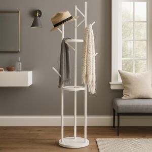 علاقة ملابس أرضية 170 سم - ابيض