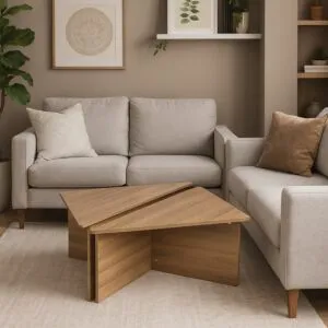 طاولة قهوة رومو - بني