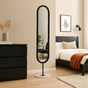 مرآة أرضية صوفيا 169 سم - اسود