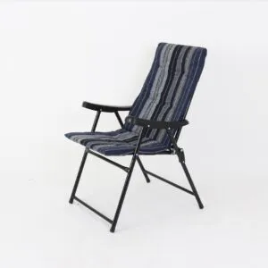 كرسي مفرد مبطن قابل للطي كوستا - ازرق ومتعدد الالوان