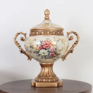 تحفه ديكور - بيج وذهبي