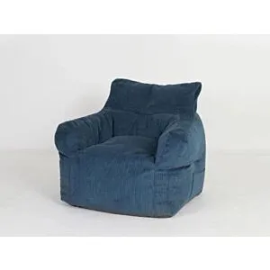 كرسي استرخاء مخملي - ازرق