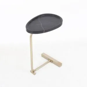 طاولة جانبية فلاب - ذهبي واسود