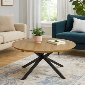 طاولة قهوة افتار - بني واسود