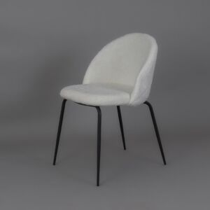 كرسي طاولة طعام سومرو - ابيض