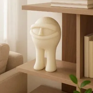 مجسم ديكوري عصري 14 سم - ابيض