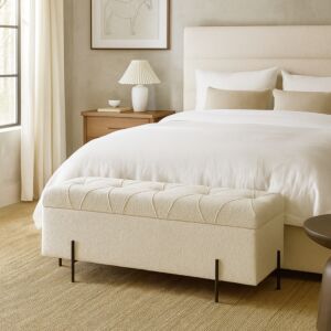 مقعد بنش فينزو 110 سم - ابيض