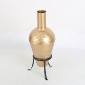 فازة مارينا أرضية مع قاعدة - ذهبي