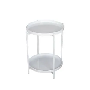 طاولة جانبية معدن سايكو دورين-ابيض