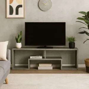 طاولة تلفزيون كومار - رمادي
