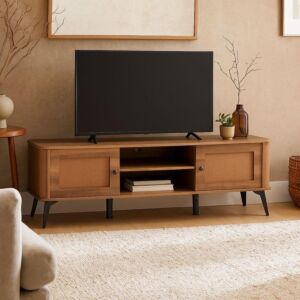 طاولة تلفزيون خشب ريبيكا - بني