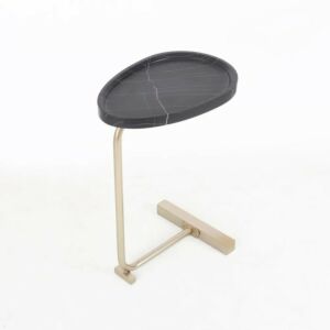 طاولة جانبية فلاب - ذهبي واسود