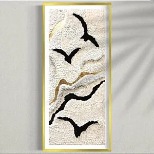 لوحة جبسية مقاس 70x160 سم فينيكا - برواز ذهبي