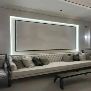 لوحة جدارية جبسية بإطار اسود 295x220 سم