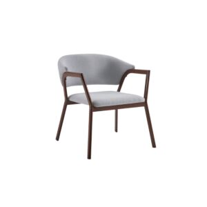 كرسي طعام ريام - رمادي فاتح