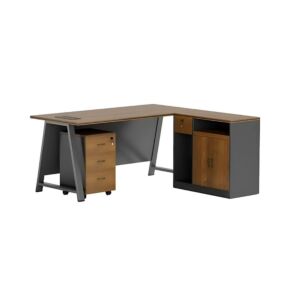 طاولة مكتب 160سم تشونسو - رمادي