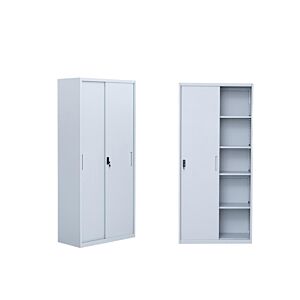 خزانة كتب وملفات ريبال - رمادي