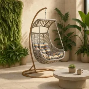 ارجوحة مقعد واحد رمادي