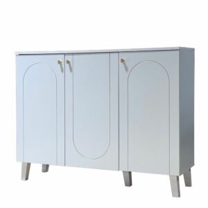 خزانة أحذية 3 باب بيرجو - ابيض