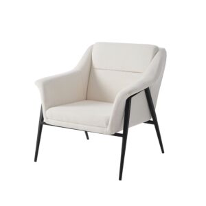 كرسي مفرد لارفيل - كريمي