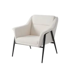 كرسي مفرد لارفيل - كريمي