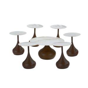 طقم طاولة قهوة 7 قطع سيراميك