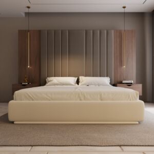 طقم غرفة نوم 3 قطع كايلا - بيج - 200x200 سم