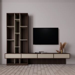 طاولة تلفزيون يلديز - بني