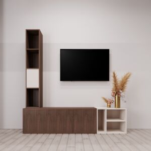 طاولة تلفزيون ميليز - بني