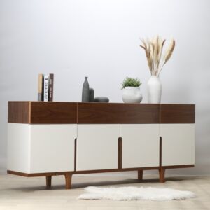 كونسول ليندا مع ادراج - كريمي