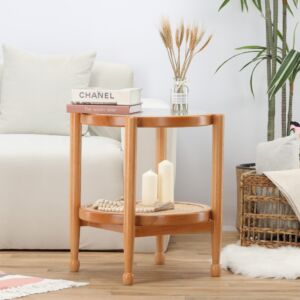 طاولة جانبية راتان بيانكا