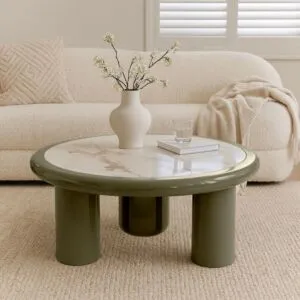 طاولة قهوة ارجينا - اخضر ومتعدد الالوان