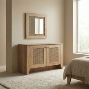 تسريحة مادورا مع مرآة - بني فاتح