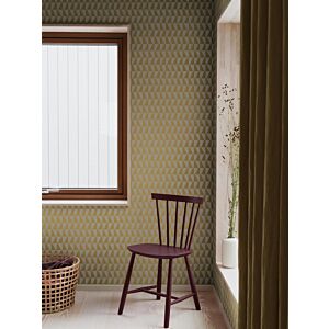 ورق جدران منقوش بأشكال هندسية - بيج