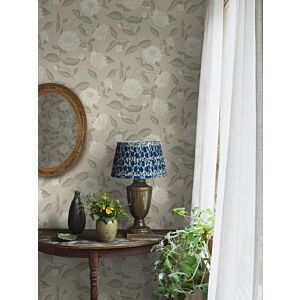 ورق جدران منقوش زهور الطبيعة - بيج