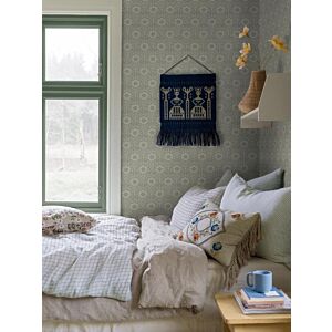 ورق جدران منقوش نوردك فولك - اخضر فاتح